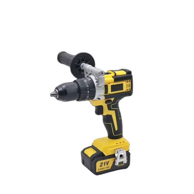 Power Drill Cordless - มอเตอร์ไร้แปรงถ่านกำลังสูง 80 นิวตันเมตร หัวจับดอกสว่าน 13 มม.