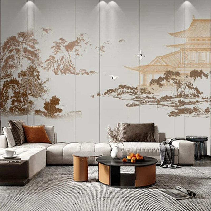 ที่กําหนดเองจีนบทคัดย่อหมึกภูม - Home Improvement Background บทวิจารณ์และราคา