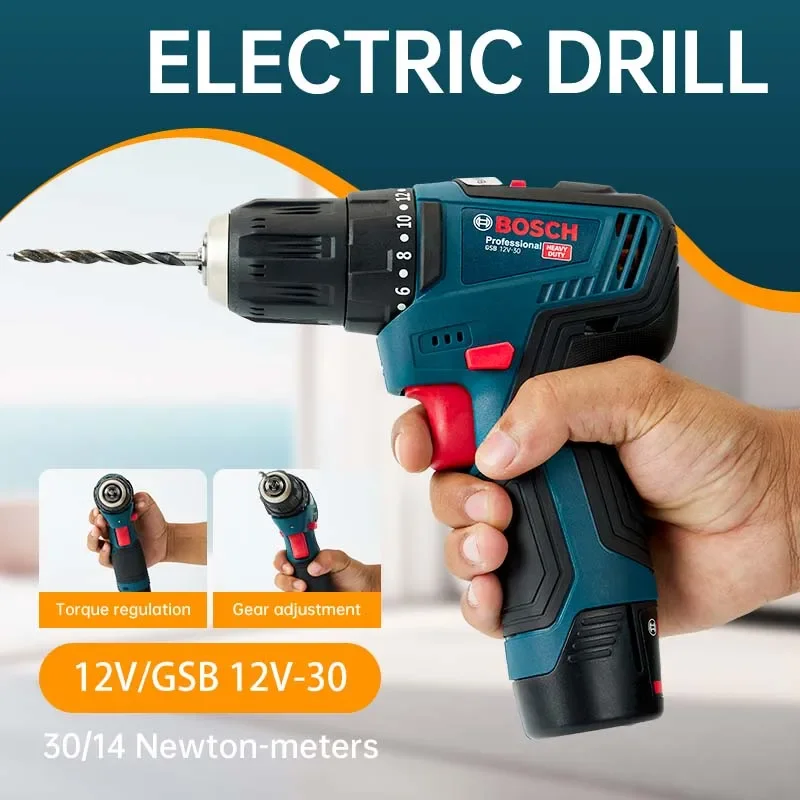 Bosch-GSB 12V-30 สว่านไฟฟ้าแบบ - Power Drill Cordless บทวิจารณ์และราคา