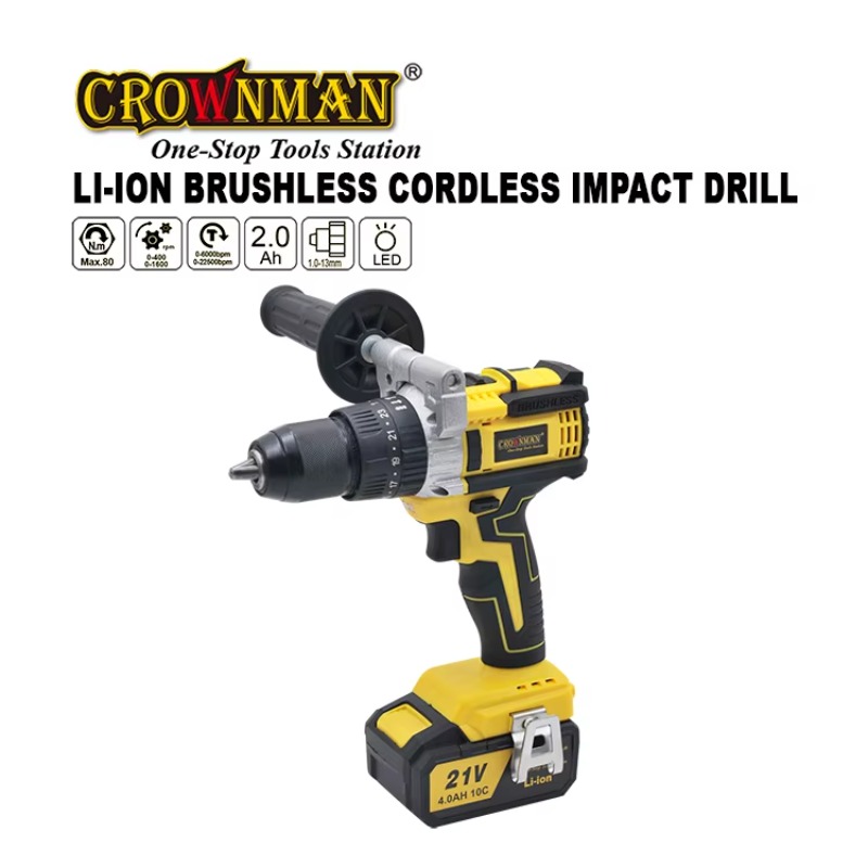 มอเตอร์ไร้แปรงถ่านกำลังสูง 80  - Power Drill Cordless บทวิจารณ์และราคา