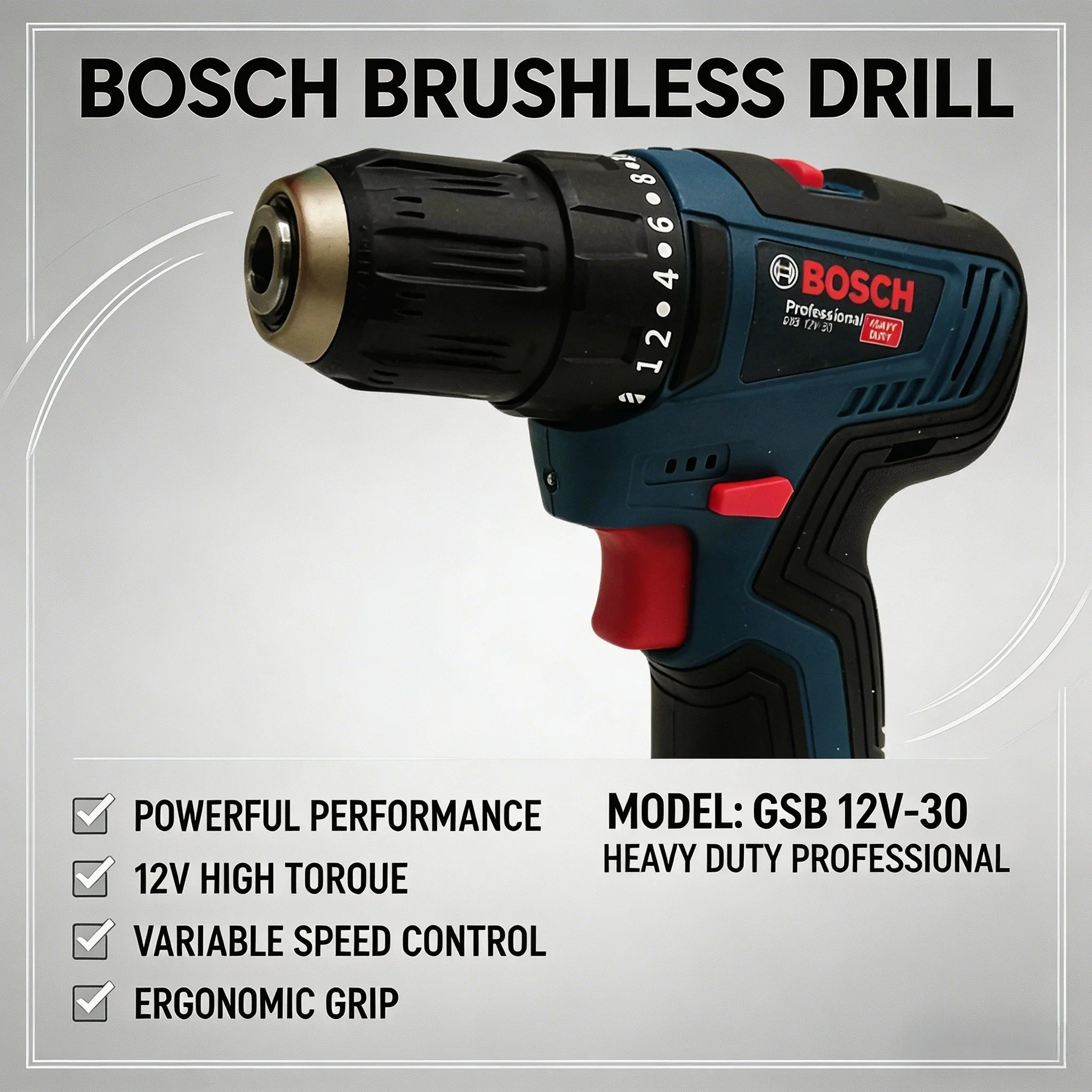 บ๊อช-GSB 12V-30 สว่านไฟฟ้าแบบม - Power Drill Cordless บทวิจารณ์และราคา
