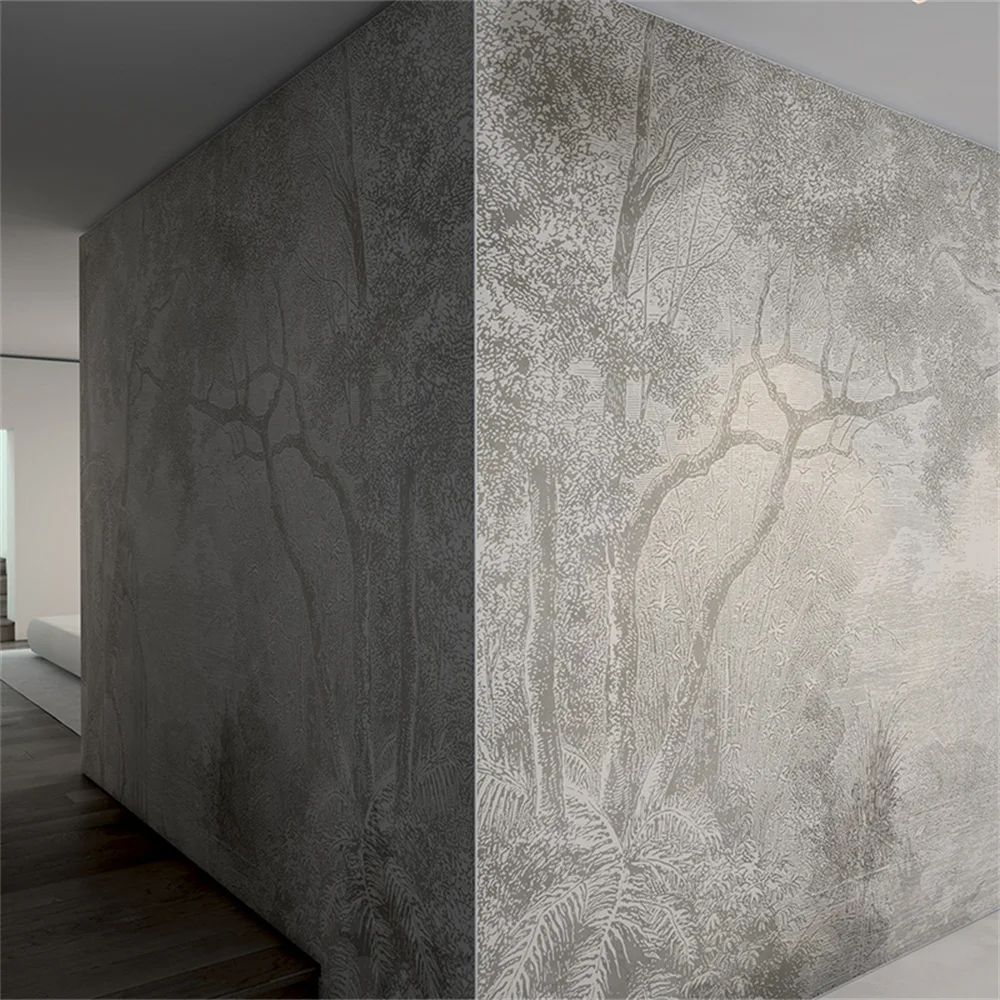 วอลเปเปอร์ติดผนังลายป่าต้นไม้ส - Home Improvement Background บทวิจารณ์และราคา